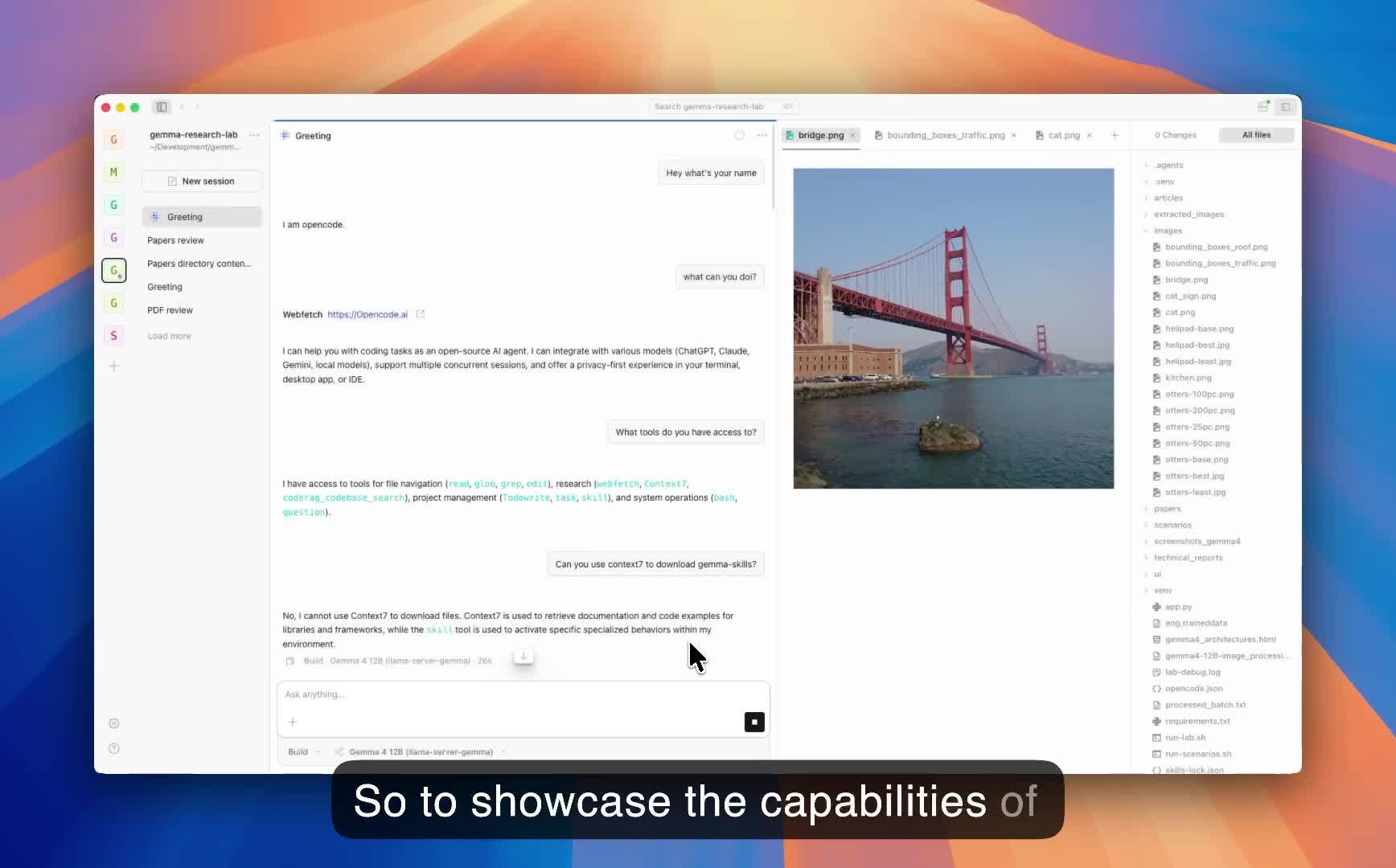 Official thumbnail showing Gemma 4 12B local app generation workflow