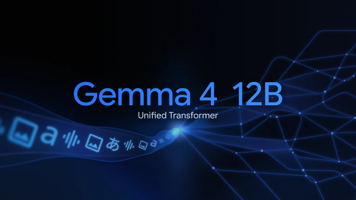 Official Google hero image for Gemma 4 12B Unified