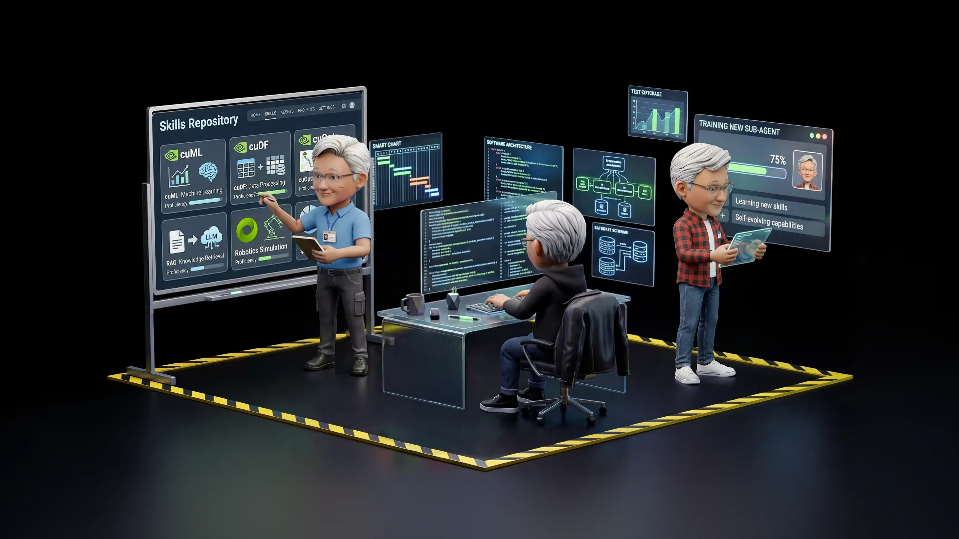 NVIDIA Technical Blog hero image for specialized deep research skill and agent harnesses
