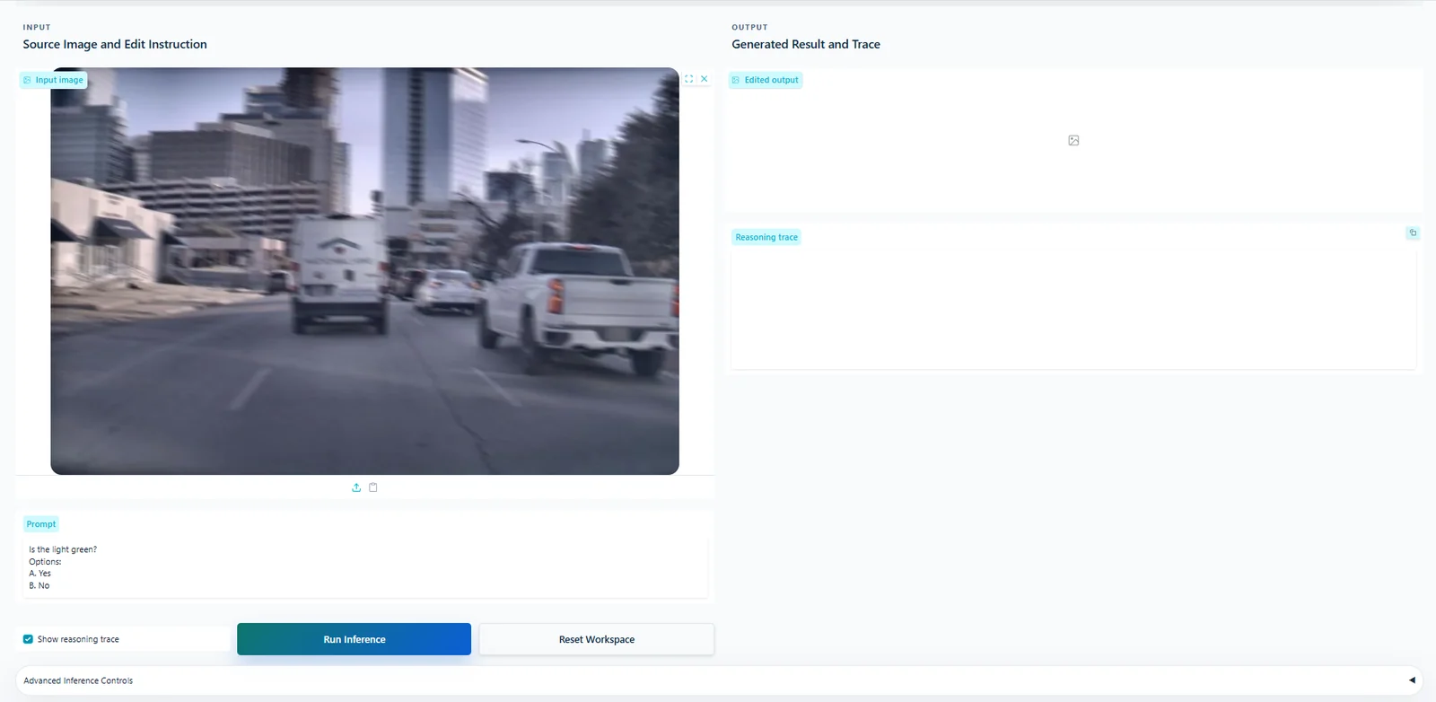 Robust-U1 official demo screenshot showing corrupted input and recovered output workflow