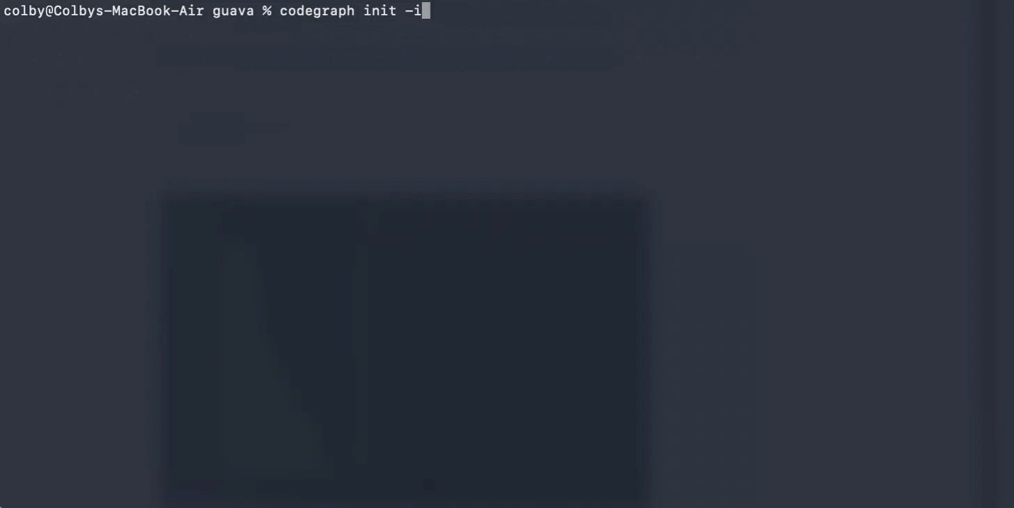 CodeGraph interactive init demo