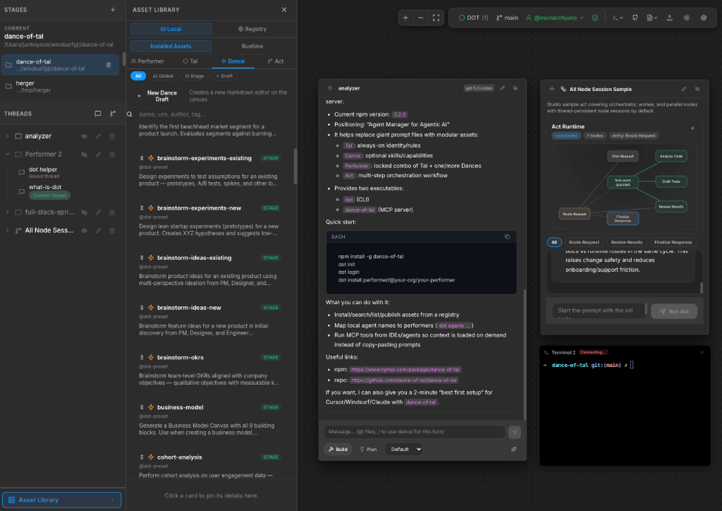 DOT Studio canvas