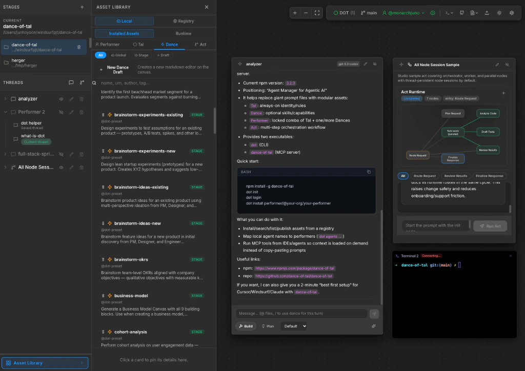 DOT Studio canvas